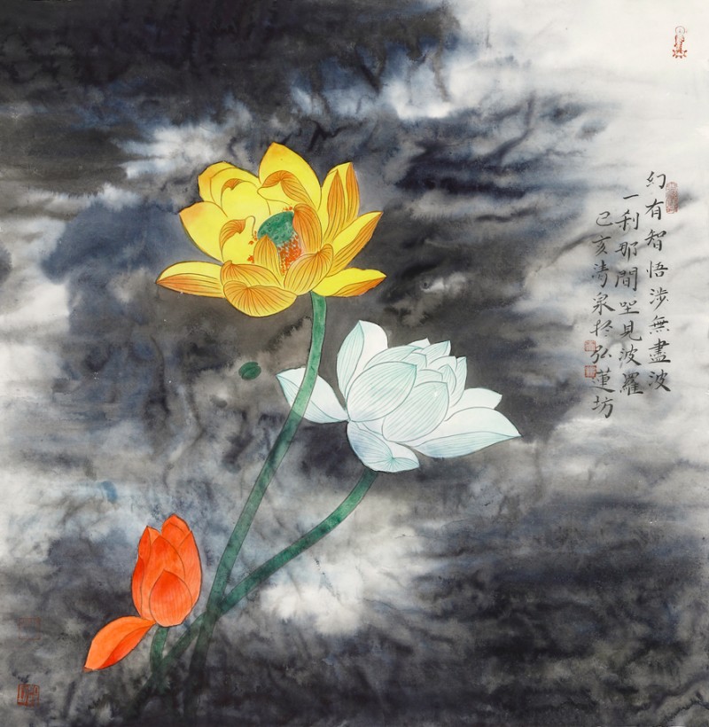 畫(huà)家林清泉與他的禪意荷花