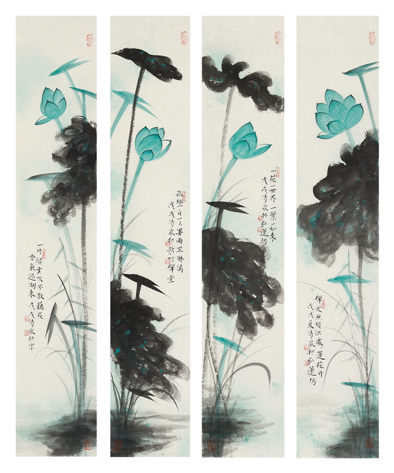 畫(huà)家林清泉與他的禪意荷花