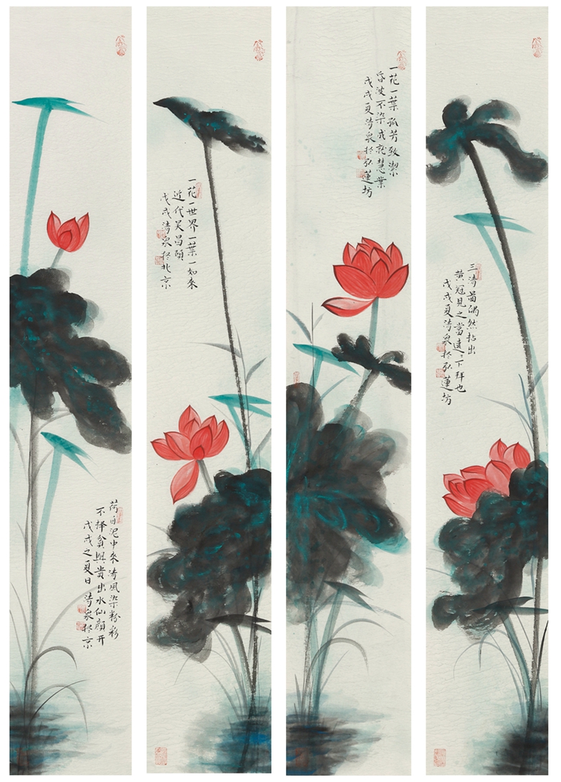 畫(huà)家林清泉與他的禪意荷花