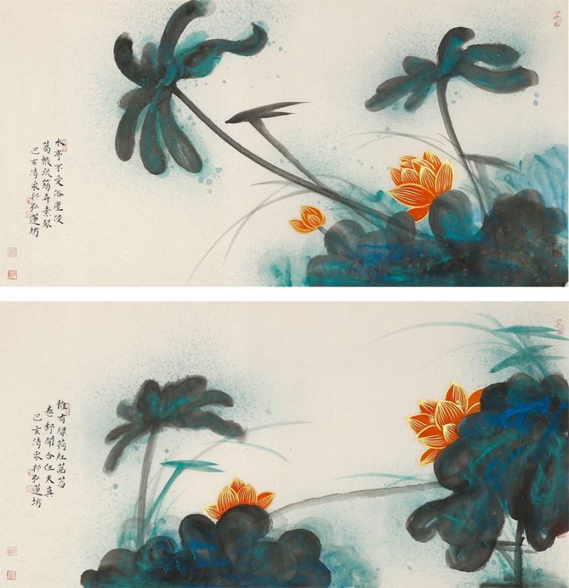 畫(huà)家林清泉與他的禪意荷花