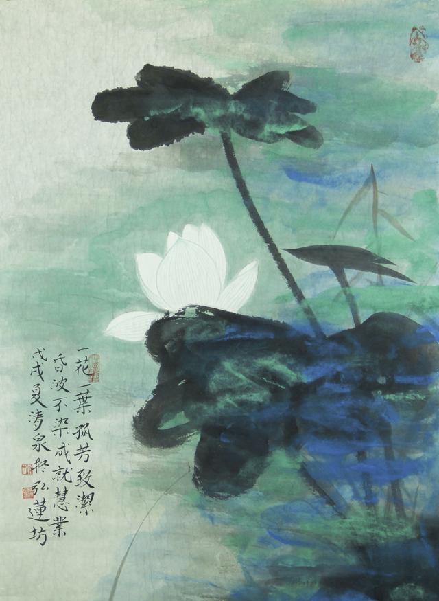 畫(huà)家林清泉與他的禪意荷花