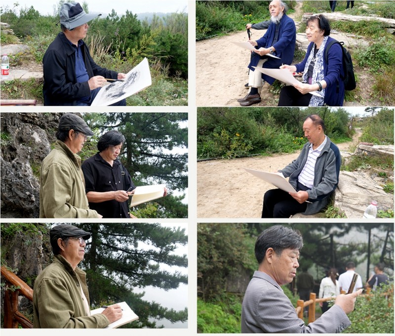 中華靳氏部分書畫名家南太行寫生創(chuàng)作暨第四屆藝術研討會在王莽嶺三寶山莊舉行